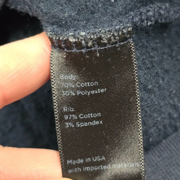 Flint and Tinder Hoodie Men Medium Faded Black Pullover Sweatshirt Raglan Pocket - Picture 7 of 13